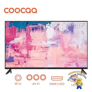 COOCAA 42 inch Smart LED TV - Android 9 - FULL HD - Netflix &Youtube - Wifi (Model 42S3G) Silver -