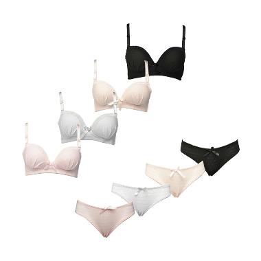 You've (YouHave) 000515 Bra Set Pakaian Dalam Wanita Black 38