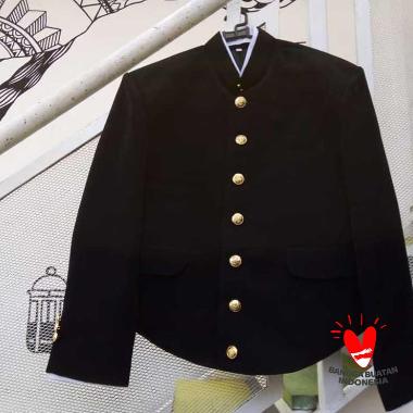 Beskap Jogja Bapak Set Jarik Blangkon Ekslusive HITAM Semua Ukuran