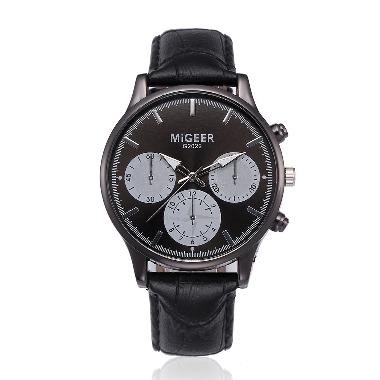 MIGEER ORION Jam tangan pria arloji pria sporty men's watch - FREE BOX BLACK-BLACK-BLACK STRAP