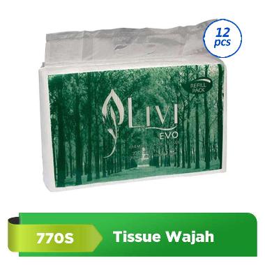 Livi Evo Premium Facial Tissue [770 sheets/ Refill Pack / 12 pcs / carton]
