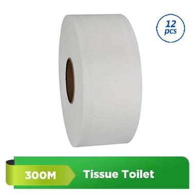 Livi Evo Toilet Jumbo Roll Tissue [300m / 2 ply / 12 pcs / carton]