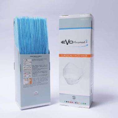 [LAST CHANCE] - Evo Plusmed+ Surgical Face Mask [1 box/ 25 pcs] Biru