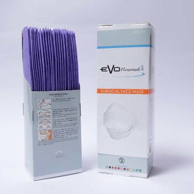 [LAST CHANCE] - Evo Plusmed+ Surgical Face Mask [1 box/ 25 pcs] Ungu