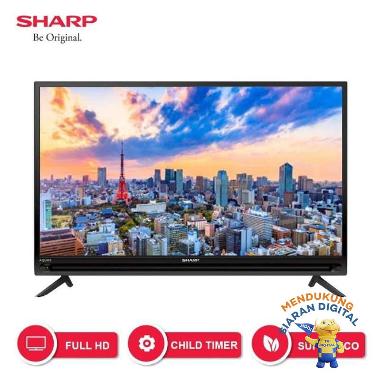 SHARP 2T-C42BB1I LED TV 42 INCH - KHUSUS JABODETABEK HITAM JABODETABEK