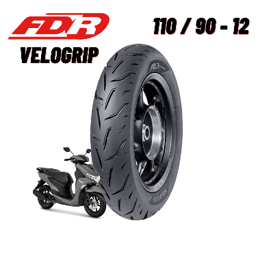 FDR Velogrip [110/90 - 12] Ban Belakang Ban Motor FDR Velogrip Matic Tubeless