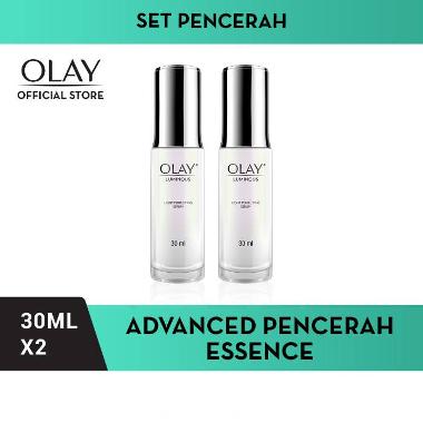 Olay Serum Wajah Luminous Light Perfecting Essence Pencerah Skincare 30ml White Radiance  [30 mL/ 2 pcs / Twinpack]