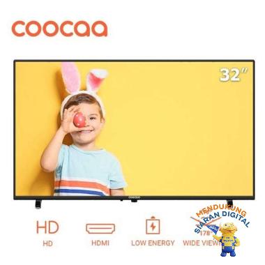 Coocaa 32D5T  32" Digital Led TV hitam Seluruh Indonesia