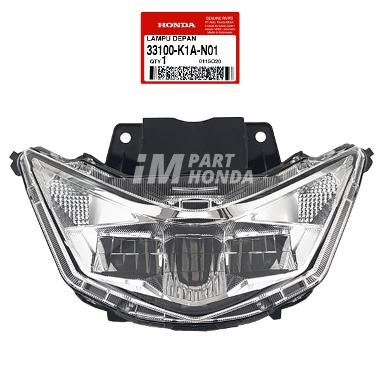 AHM 33100-K1A-N01 lampu depan reflektor Beat Eco Street LED 2020 PUTIH PUTIH