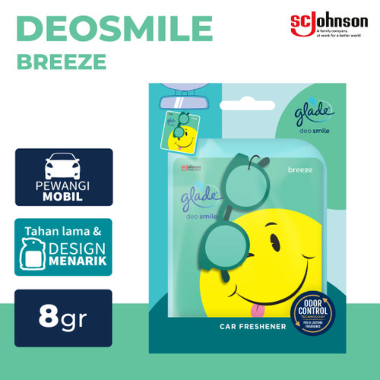 Glade Deo Smile Breeze [8gr] Pengharum Mobil Gantung