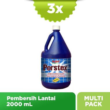 Yuri Porstex Pembersih Porselen & Keramik - Blue [2000 mL] isi 3 Pcs