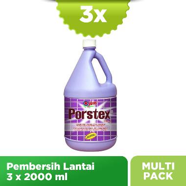 Yuri Porstex Pembersih Porselen & Keramik - Ungu [2000 mL] isi 3 Pcs