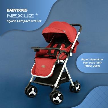 BabyDoes Nexuz+ Kereta Dorong Bayi Red