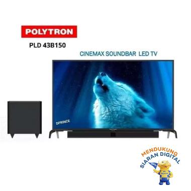 Polytron PLD43B1550 LED TV hitam JABODETABEK
