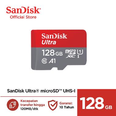 Jual Sandisk Ultra Microsd 128 Gb A1 120 Mb S Microsdxc Uhs I Micro Sd