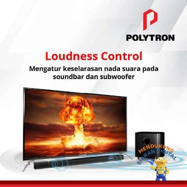 POLYTRON Cinemax Soundbar LED TV 50 inch PLD 50B8750 /W with soundbar BLACK