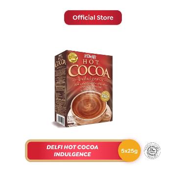 Promo Harga Delfi Hot Cocoa Indulgence per 5 sachet 25 gr - Blibli