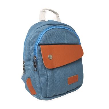 Troosbag Impor Unisex Rivet Bag 2 Style A069 Biru Tas Ransel