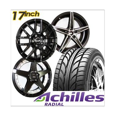 Paket Cicilan 4 Velg Racing [17 Inch SUV] + 4 Ban Achilles 215/55/17 Ban Mobil