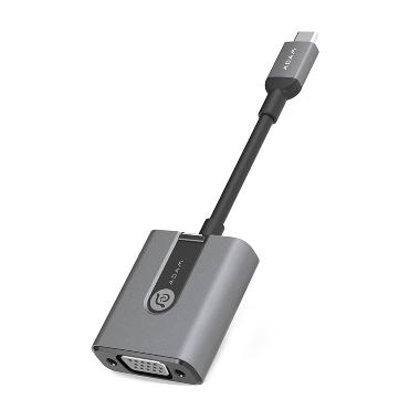 Adam Elements CASA V01 USB Type-C to VGA Adapter - Abu-abu