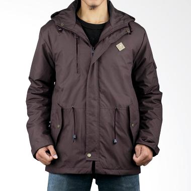 Adamsbell Parka Hoodie Distro Bandung Jaket Pria - Coklat
