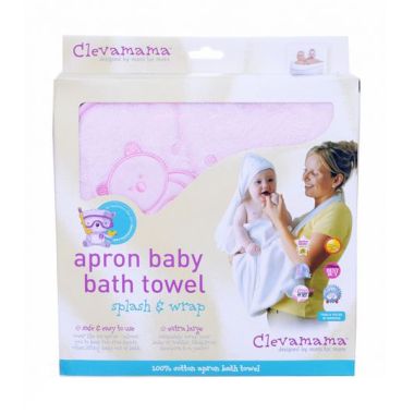 Clevamama Splash N Wrap Pink Handuk                                                                                             
