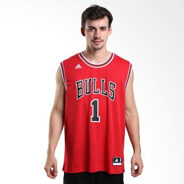 Jual adidas NBA Chicago Bulls Derrick Rose Replica Merah 