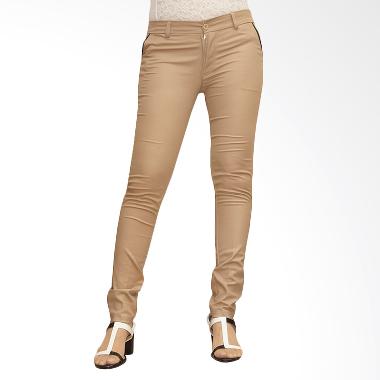 Adore Ladies Chino New Celana Panjang Wanita - Light Brown
