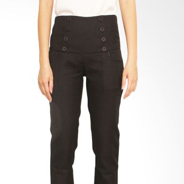 Adore High Waist Hitam Celana Panja ...
