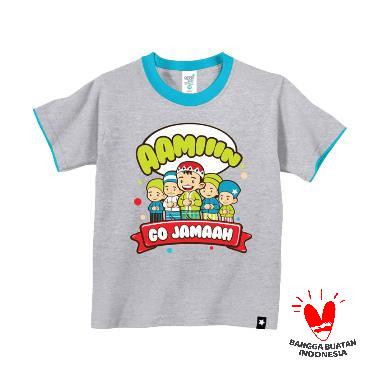 Afrakids AF103 Go Jamaah Kaos Muslim Anak - Grey New