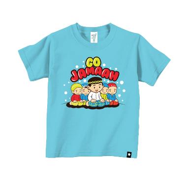 Afrakids AF104 Go Jamaah Kaos Muslim Anak - Blue New