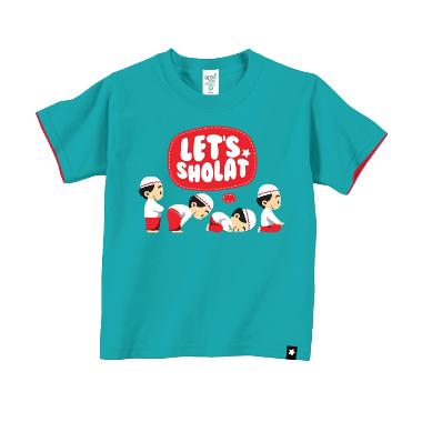 Afrakids AF105 Lets Sholat Kaos Anak Muslim - Blue New
