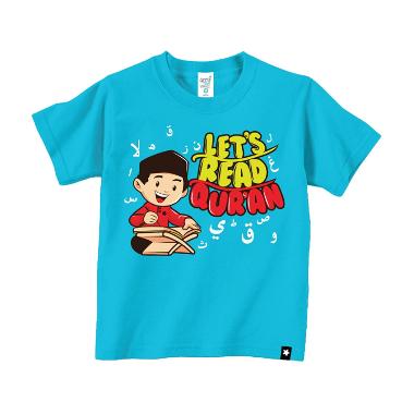 Afrakids AF118 Lets Read Quran Kaos Anak Muslim - Biru