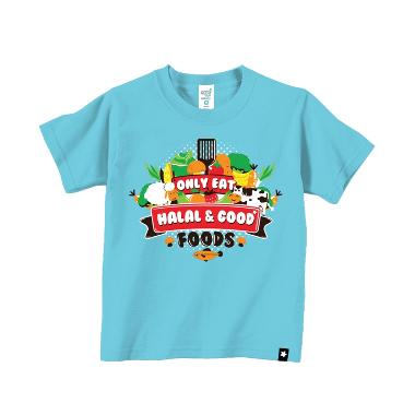 Afrakids AF124 Kaos Anak Muslim - Biru