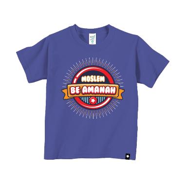 Afrakids AF125 Moslem Be Amanah Kaos Muslim Anak - Ungu