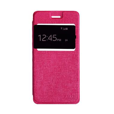 Sarung Flip Cover Casing for Xiaomi Redmi 3s or 3Pro - Pink