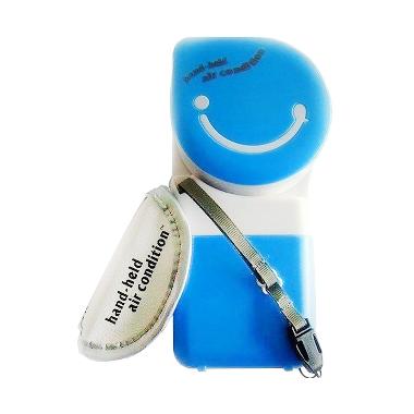 Lullaby AC Mini Fan USB Handheld Bladeless AC Genggam - Blue