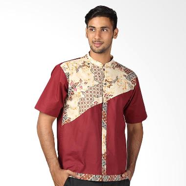 Aitana BTK-MG-158100-SS Baju Koko Batik Pria - Merah