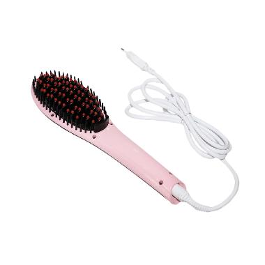 BERGARANSI AIUEO HQT-906 Fast Hair ... sir Pelurus Rambut - Pink