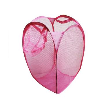 AIUEO Keranjang Baju Kotor Hamper - Pink Pink