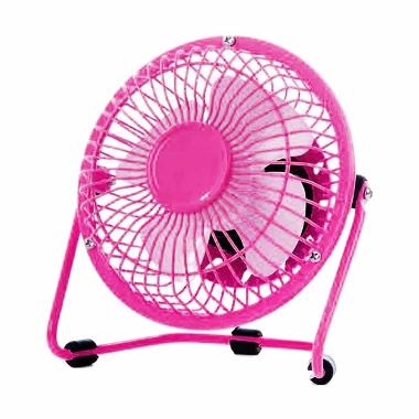 Kipas Angin Meja USB Mini Fan - Pink