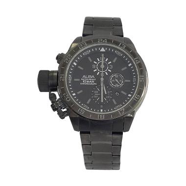 Alba 160308 Chronograph Jam Tangan Pria - Black
