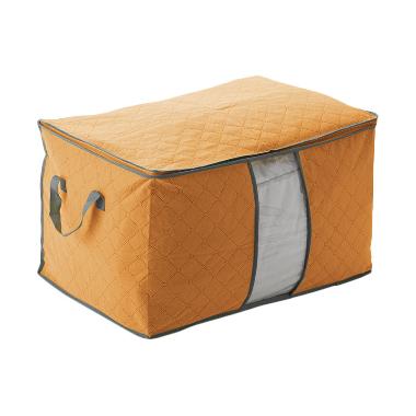 Alena Clothing Storage Bag Bamboo Orange Storage Box Tidur Multifungsi