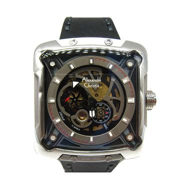 Alexandre Christie 1430836 Automati ... - Silver Kombinasi Hitam