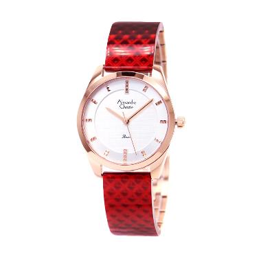 Alexandre Christie 2570LH Jam Tanga ... Rosegold Combi Mika Merah