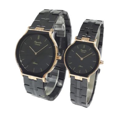 Alexandre Christie Asteria couple 8410LMHBBRBA - Jam Tangan Pasangan