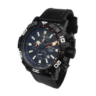 Alexandre Christie Divers Chronogra ... ia - Black + Rubber Strap