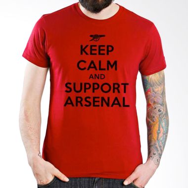 Ordinal Arsenal Edition 09 Merah Kaos Pria