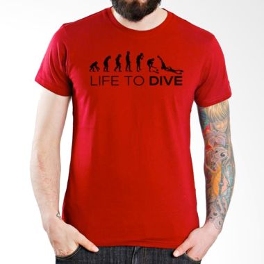 Ordinal Diving Geek 07 Merah Kaos P ...