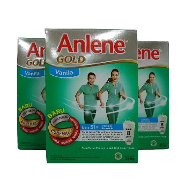 Promo Harga Anlene Gold Susu High Calcium Vanila 250 gr - Blibli